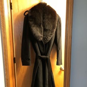 Ladies wool blend long coat